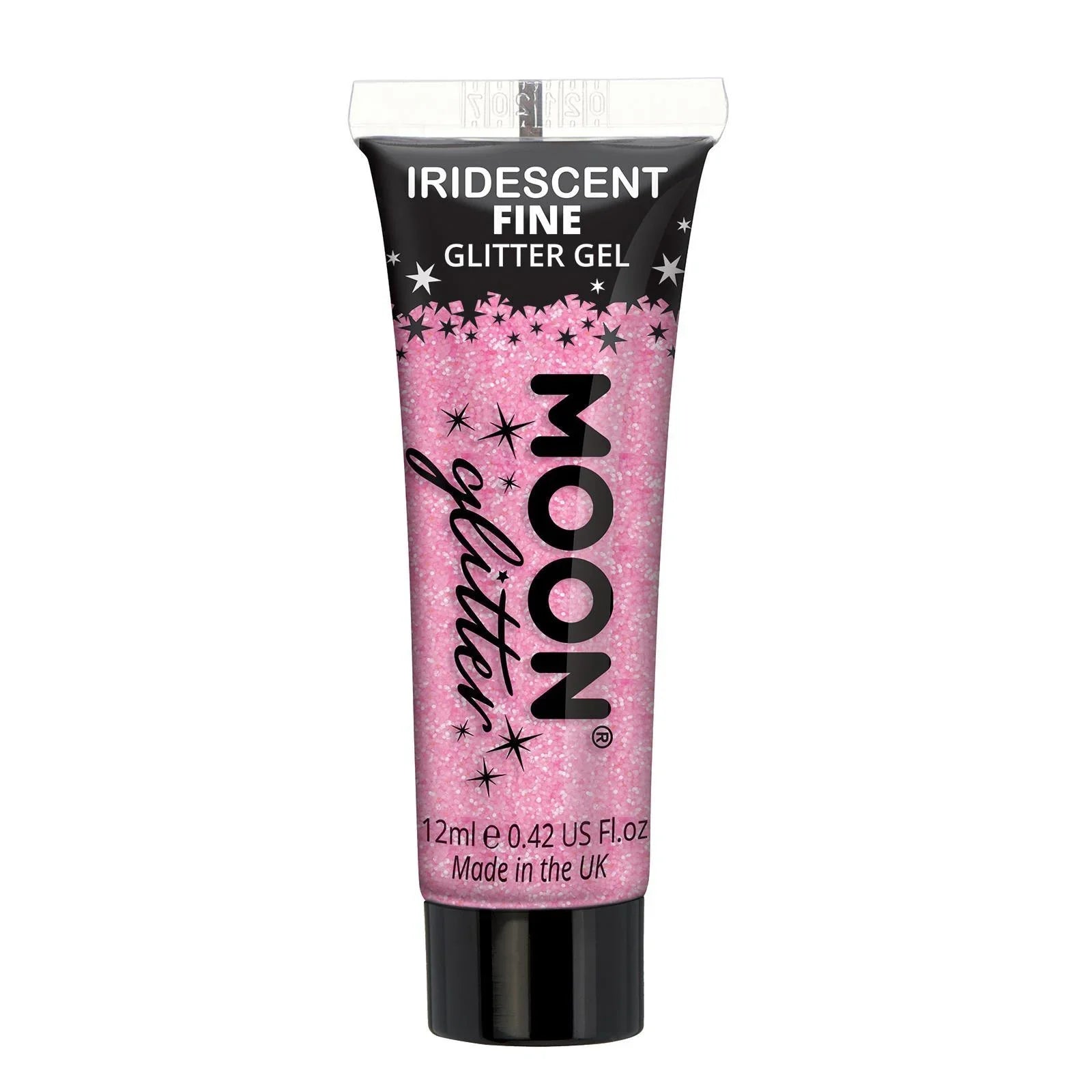 Gel de Purpurina Iridiscente Fina en Colores Purpurina y Escarcha Smiffys Rosa