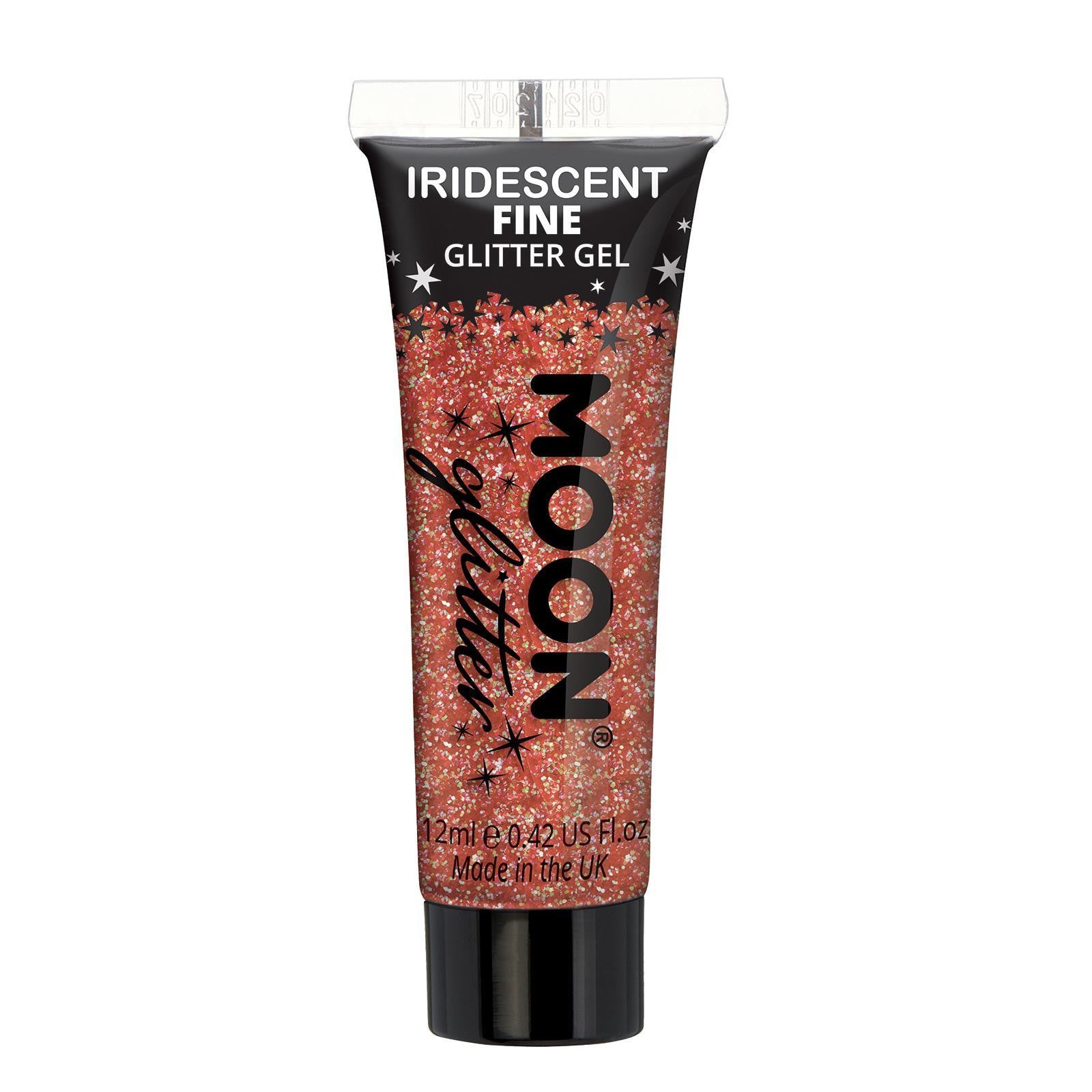 Gel de Purpurina Iridiscente Fina en Colores Purpurina y Escarcha Smiffys Rojo Cereza