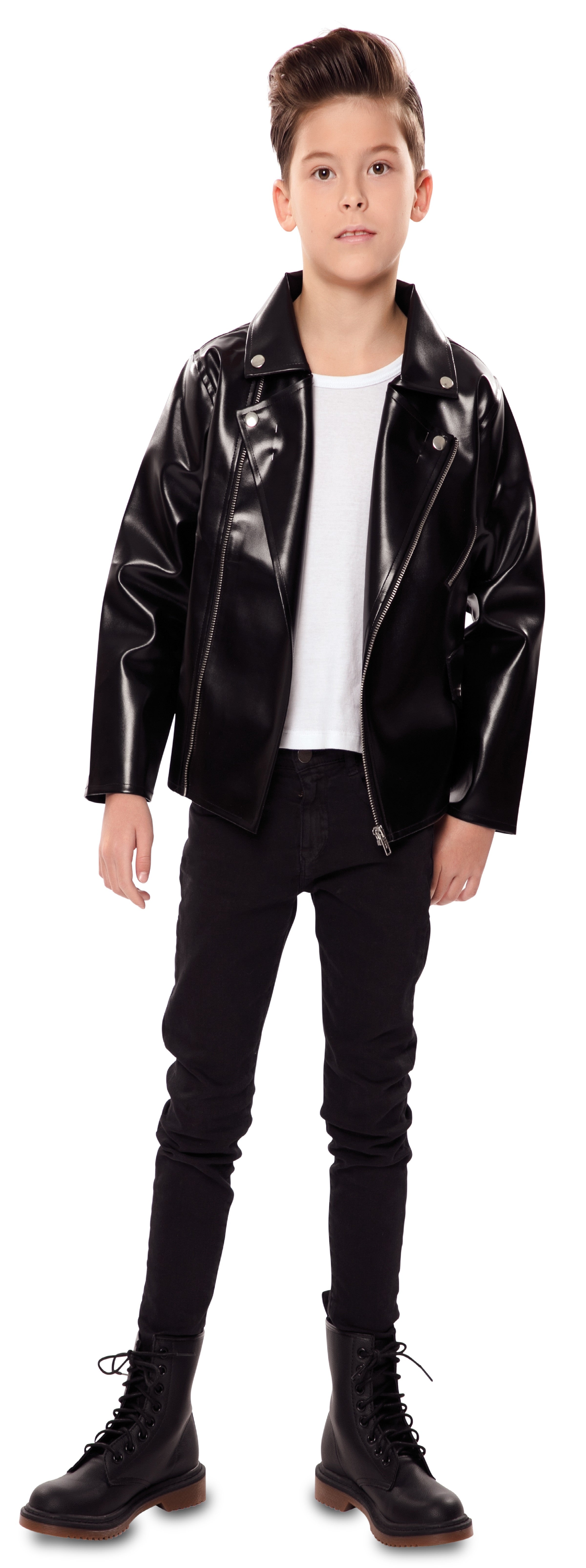 Chaqueta de Grease Infantil de Polipiel Negra Grease - Años 40 y 50 EuroCarnavales