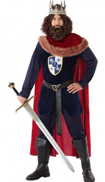 Disfraz de Rey Medieval con Capa para Hombre Reyes y Reinas Medievales Atosa
