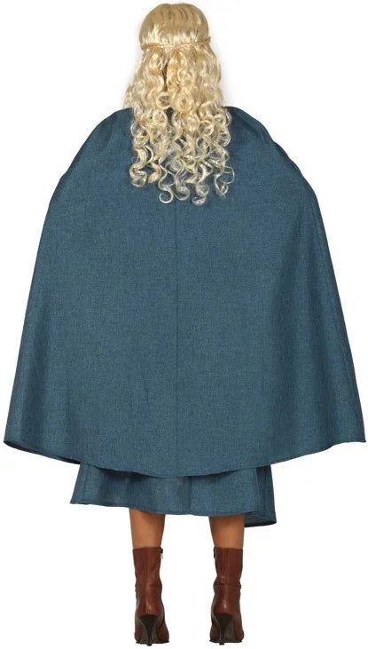 Disfraz de Daenerys Azul con Capa para Mujer Khaleesi Daenerys Targaryen Guirca