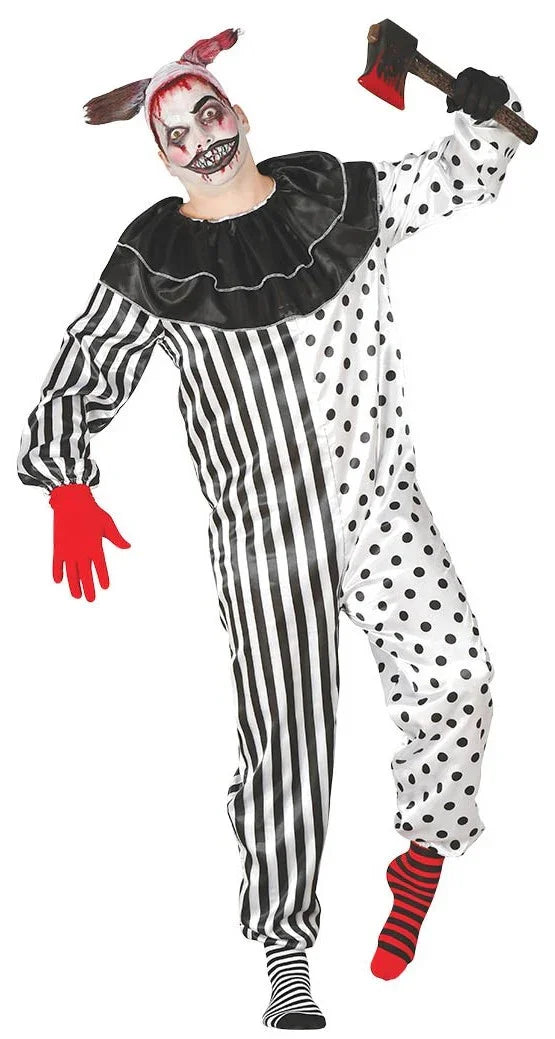 Disfraz de Payaso Pierrot Asesino para Adulto Payasos Asesinos Guirca