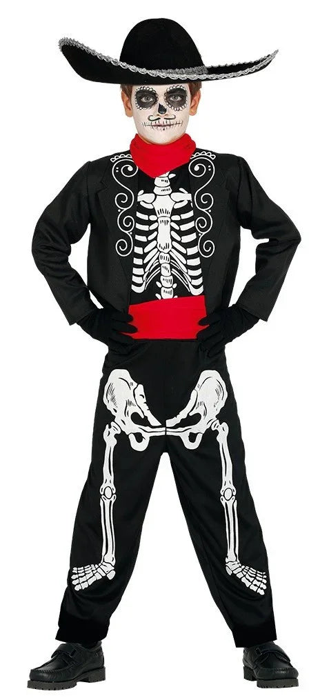 Disfraz de Catrín Muerte Mexicana para Niño Comprar Online