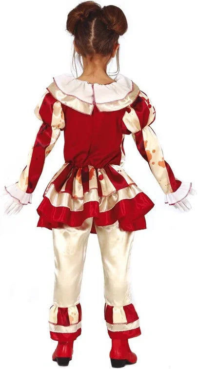 Disfraz de Payasa Asesina Clásica para Niña Payasos Asesinos Guirca