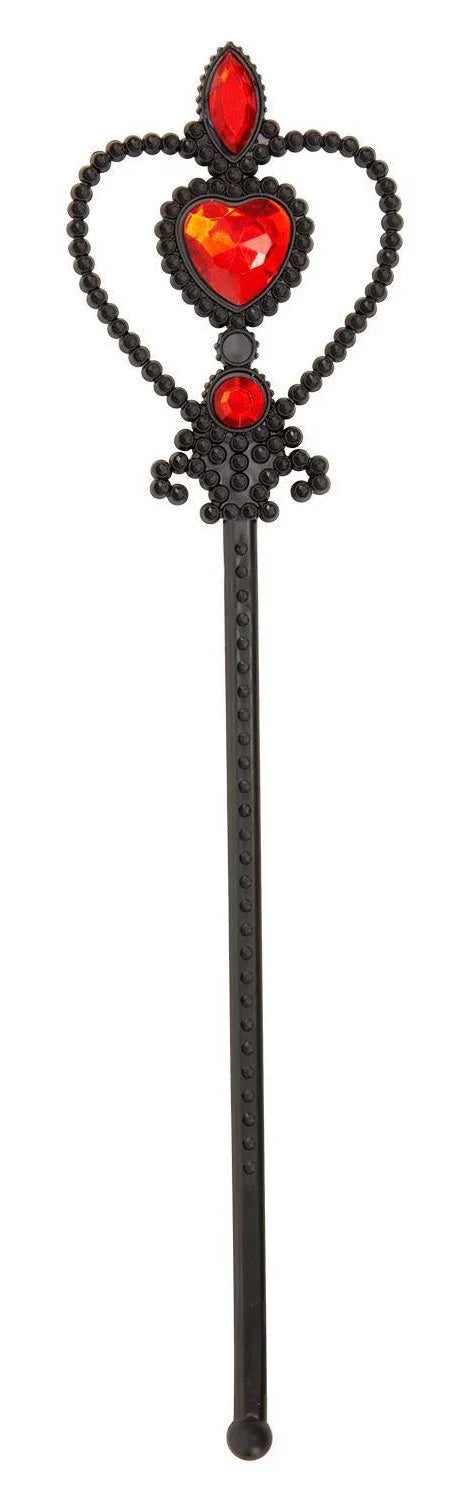 Cetro de Reina de Corazones Negro Reina de Corazones Smiffys