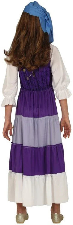 Disfraz de Gitana Morado para Niña Gitanas Guirca