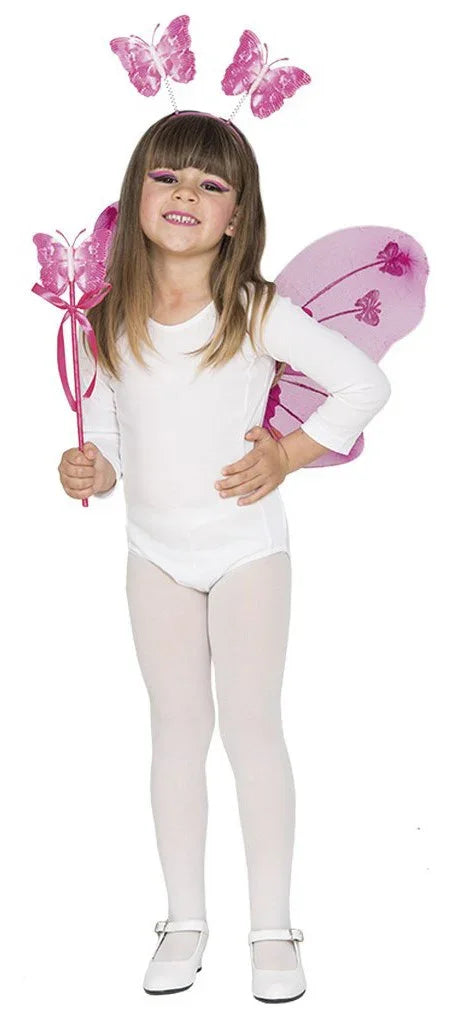 Kit de Mariposa Rosa Infantil Mariposa EuroCarnavales