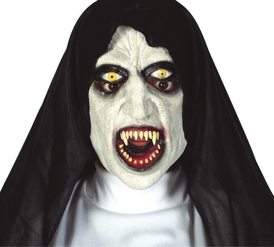 Máscara de Monja Diabólica con Capucha Máscaras Halloween Guirca