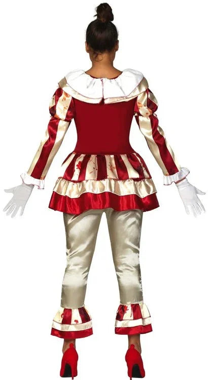 Disfraz de Payasa Asesina Clásica para Mujer Payasos Asesinos Guirca