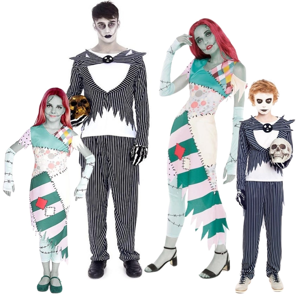 Disfraces para Grupo de Jack Skellington y Sally Pesadilla Antes de Navidad Disfraces Simon