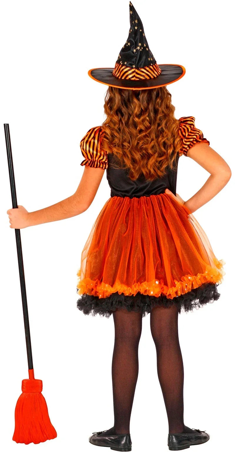 Disfraz de Brujita Naranja para Niña Brujas Widmann
