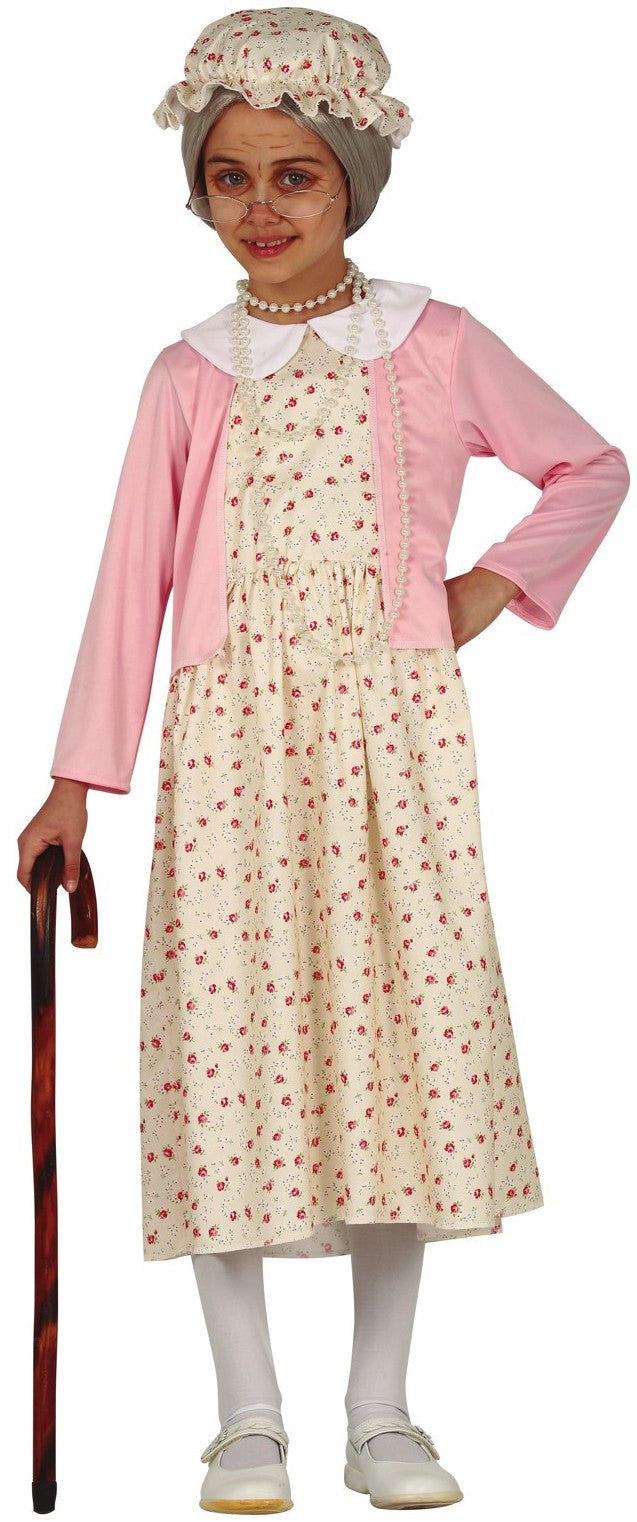 Disfraz de Abuelita para Niña INFANTILES Guirca
