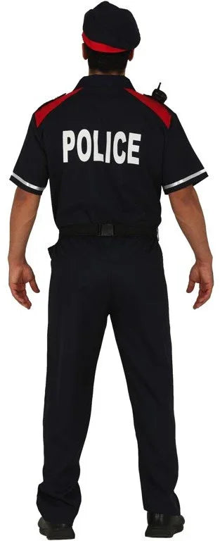 Disfraz de Mosso d'Esquadra para Adulto Policías y Presos Guirca