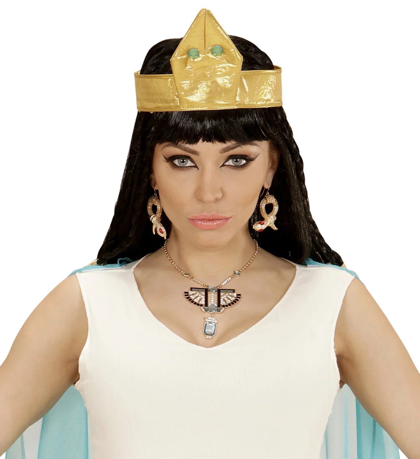 Pendientes de Egipcia Dorados con Forma de Serpiente Complementos Egipcios Disfraces Simon