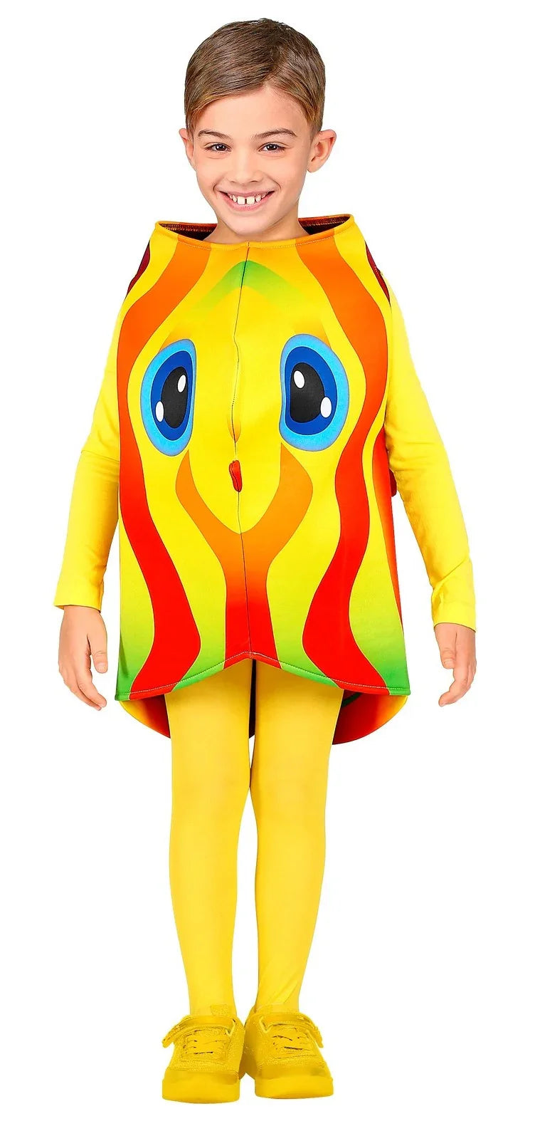 Disfraz de Pez Tropical Amarillo y Rojo Infantil Peces y Animales Marinos Widmann