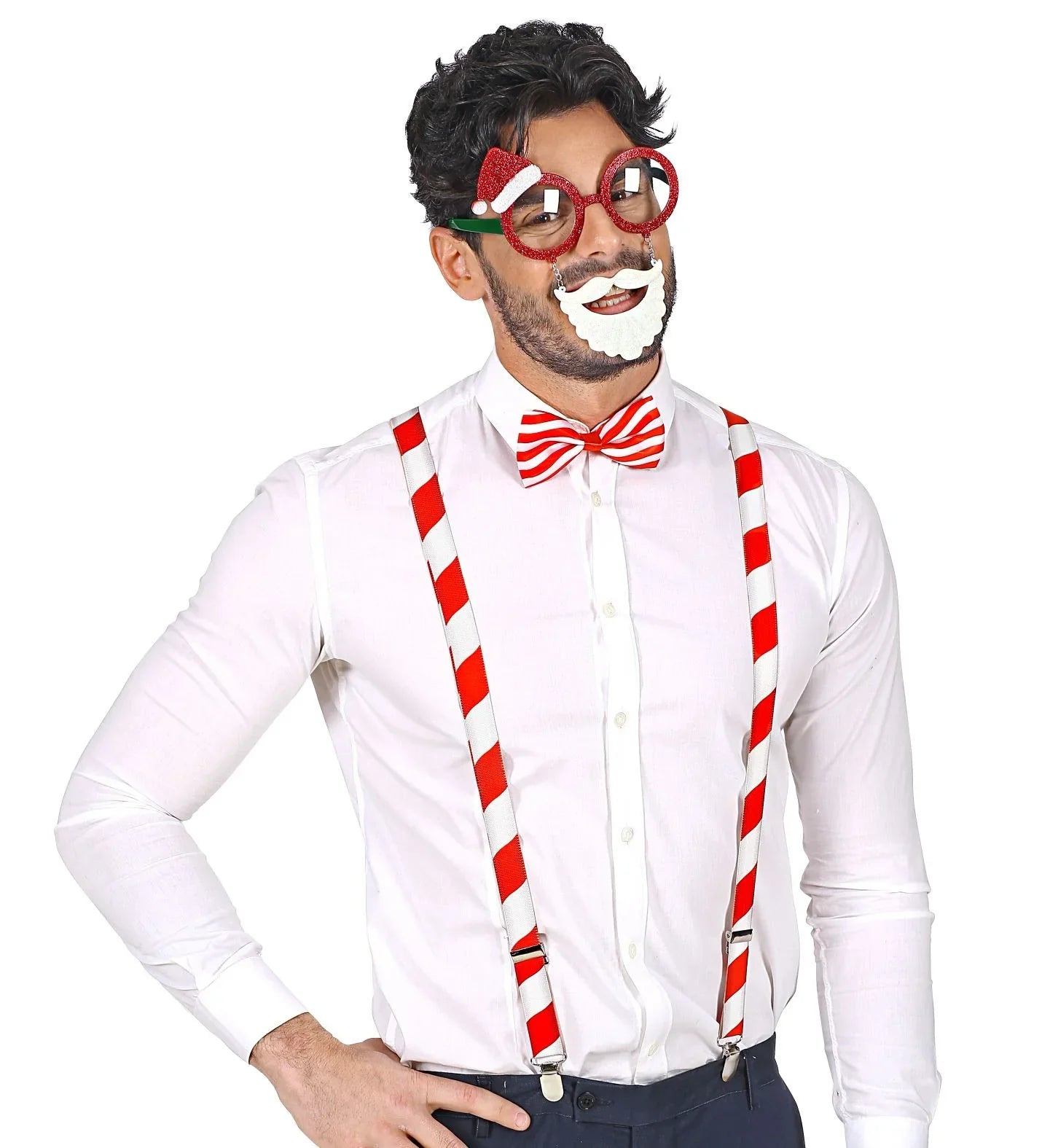 Kit de Papá Noel con Gafas , Pajarita y Tirantes Papa Noel y Mama Noel Widmann