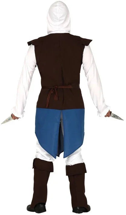 Disfraz de Assassin's Creed Azul y Blanco para Adulto Assassin's Creed Guirca