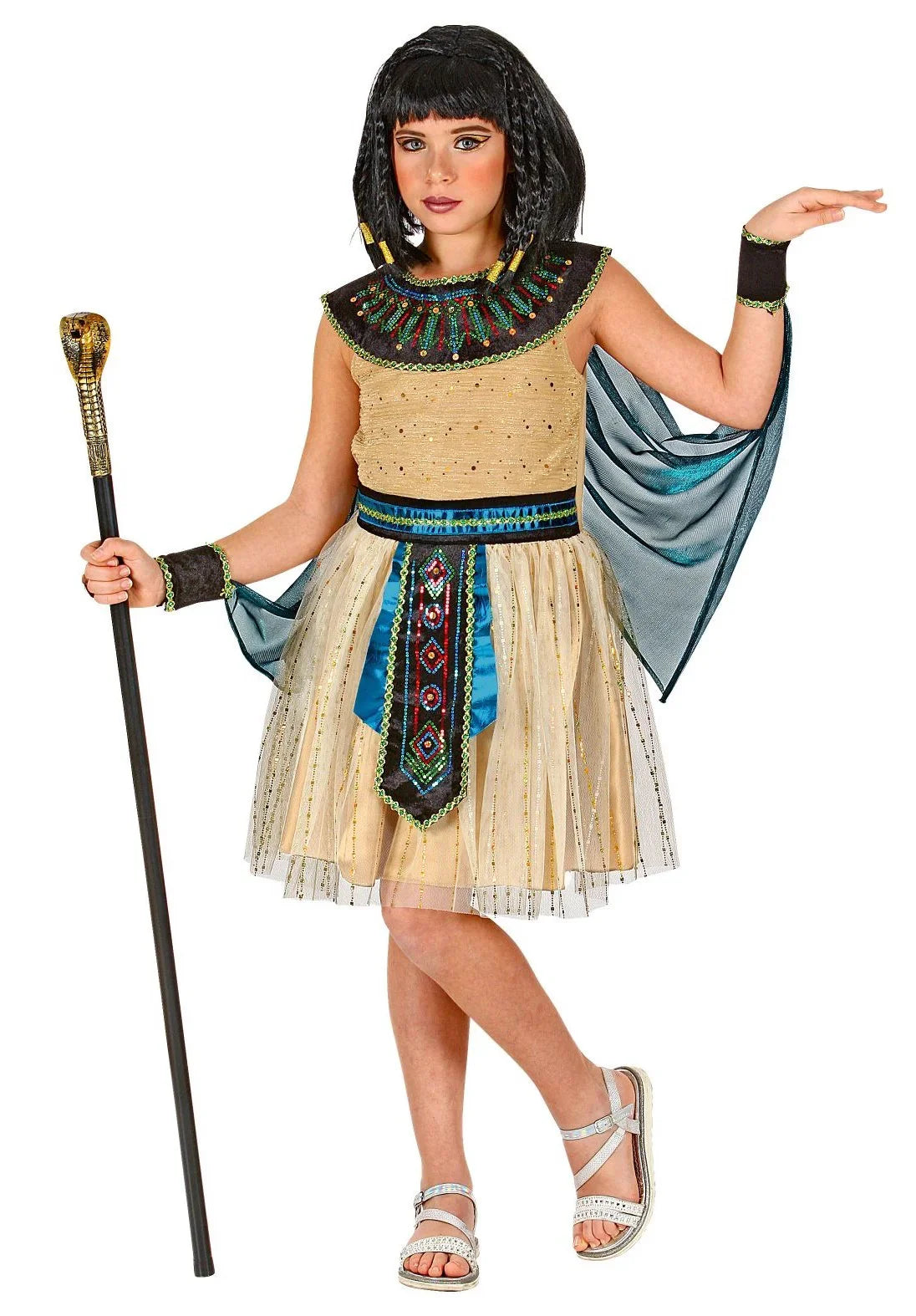 Disfraz de Emperatriz Egipcia Elegante para Niña Egipcio Widmann