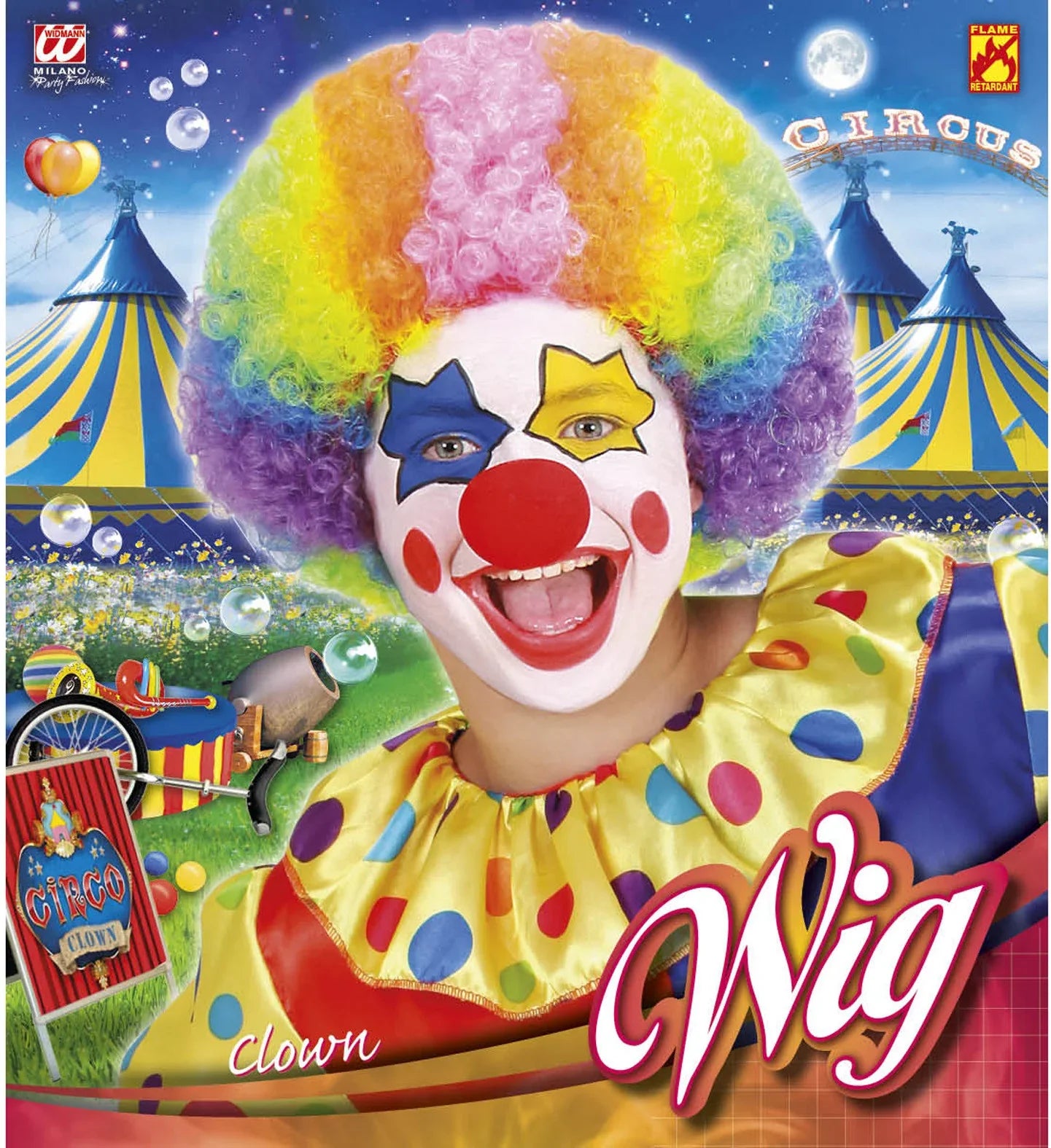 Peluca De Payaso Multicolor Esponjosa Jumbo | Meses sin interés Peluca De Payaso Multicolor Esponjosa Jumbo | Meses sin interés