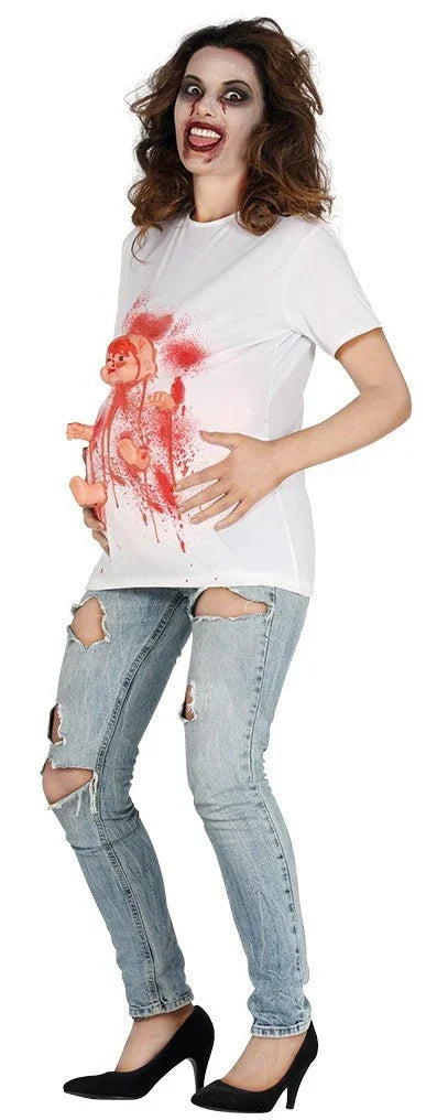 Disfraz Camiseta de Zombi Embarazada para Adulta Comprar