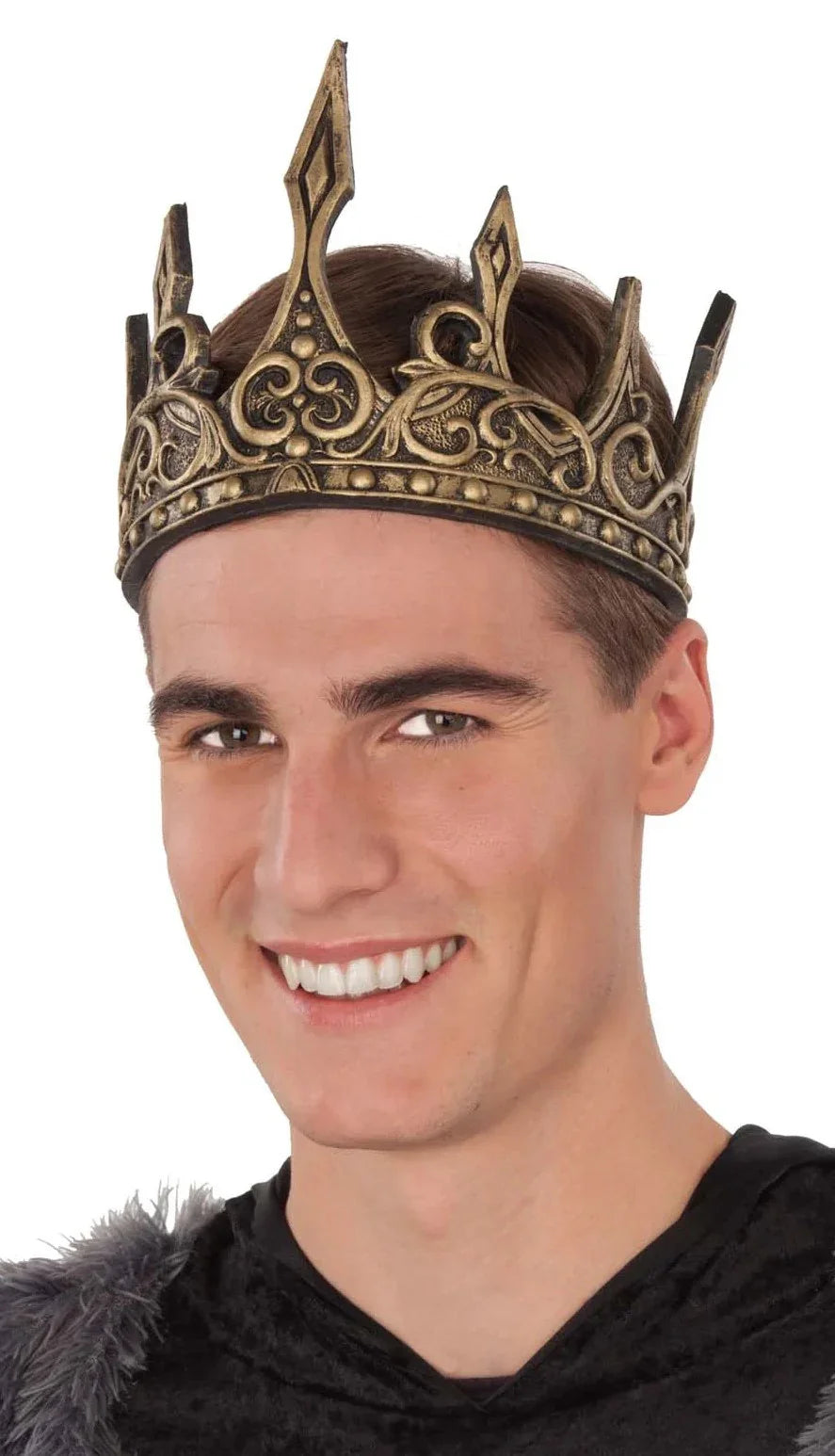 Corona de Reina o Rey Medieval Dorada de Foam Coronas y Tiaras Atosa