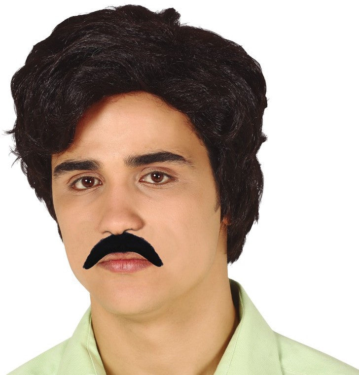 Peluca de Pablo Escobar con Bigote Pelucas Morenas Guirca
