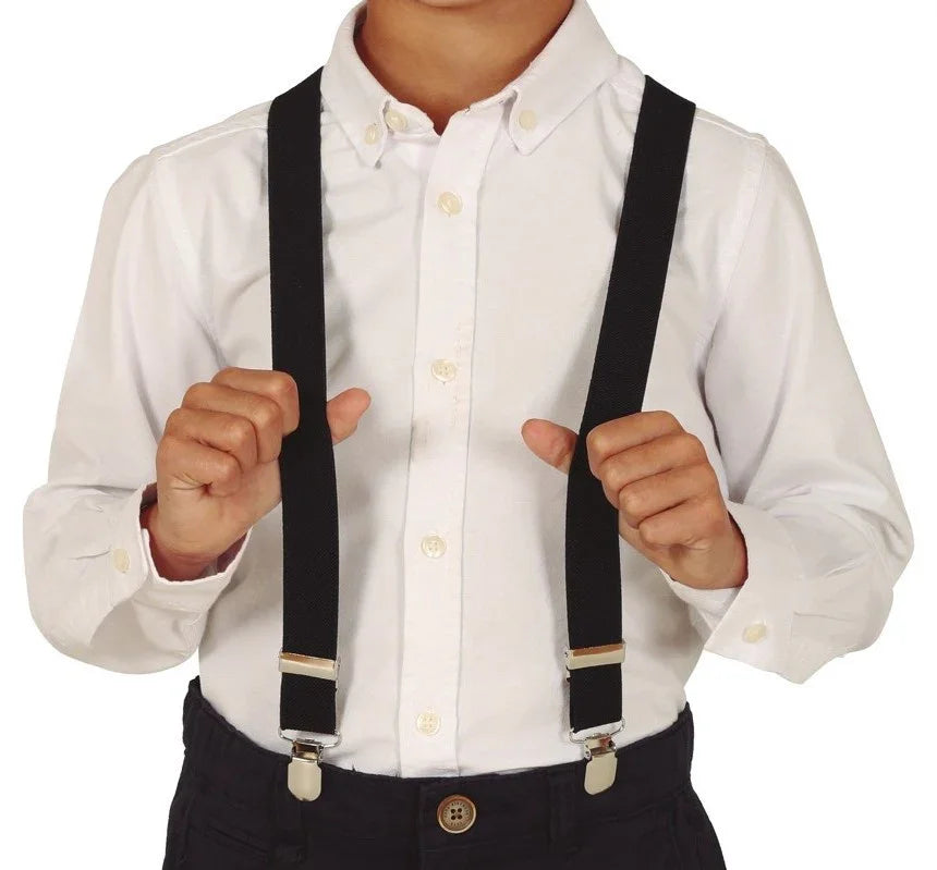 Tirantes Negros Infantiles Corbatas, Pajaritas y Tirantes Guirca