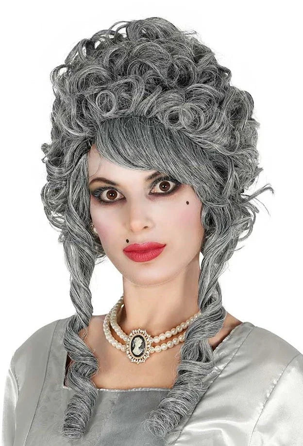 Peluca Barroca Canosa con Tirabuzones Pelucas Canosas Guirca