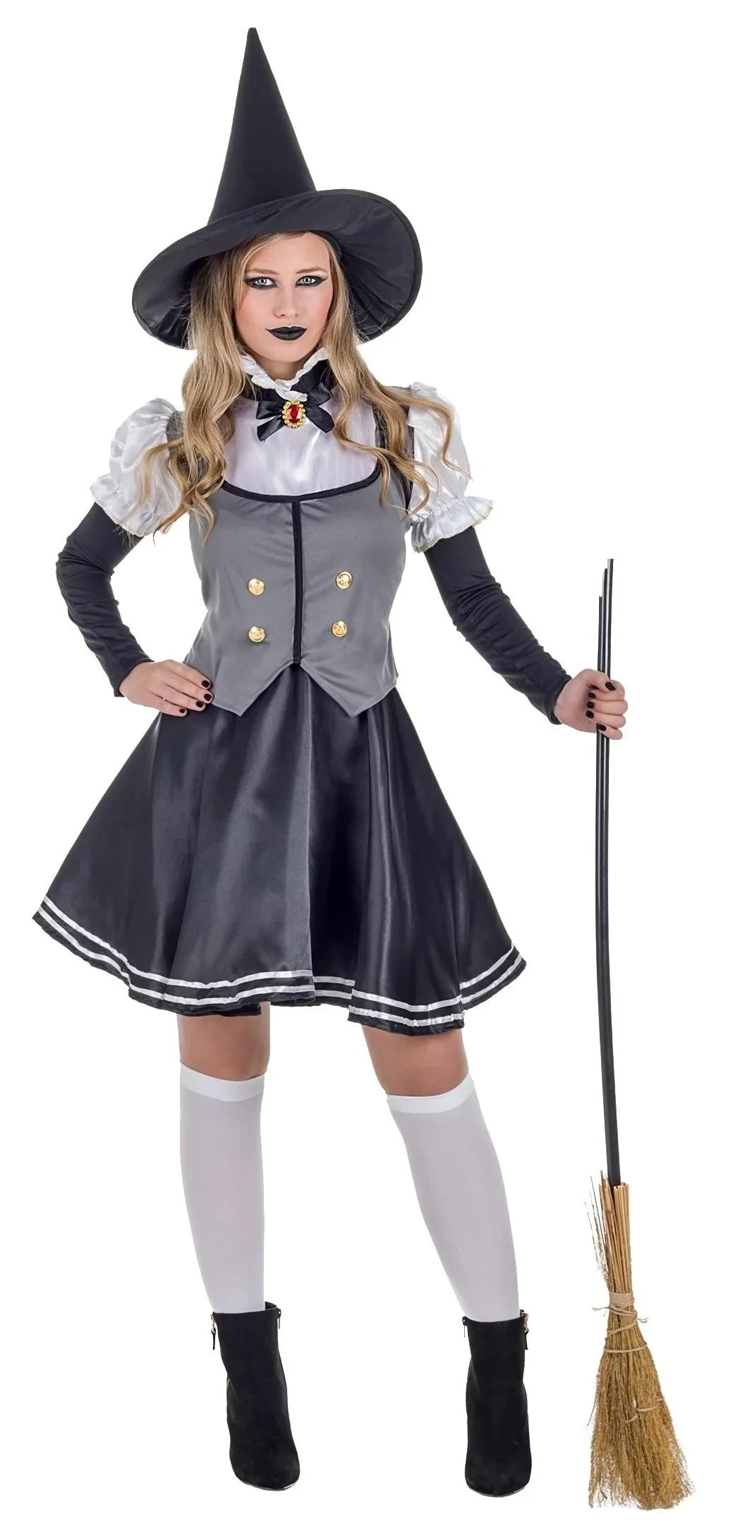 Disfraz de Bruja Vintage para Mujer Brujas Kimokawaii