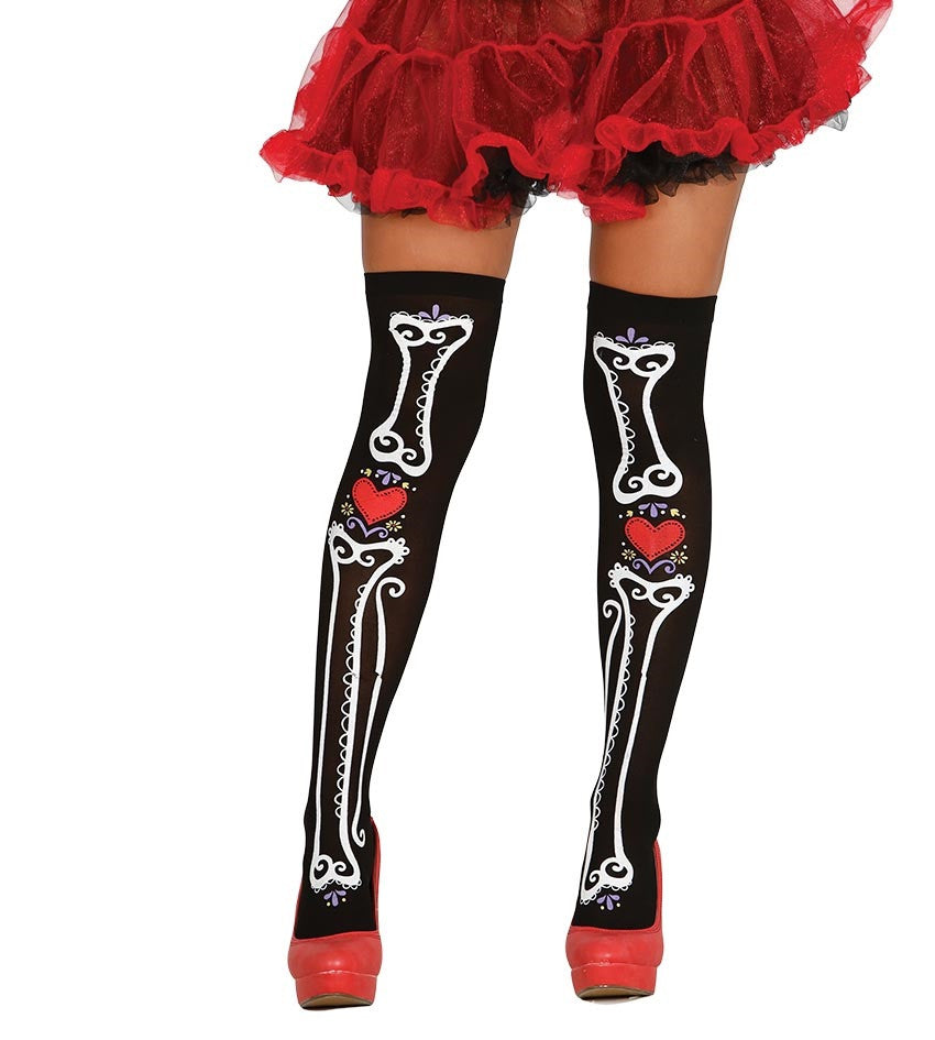 Medias de Catrina Muerte Mexicana Catrina Guirca