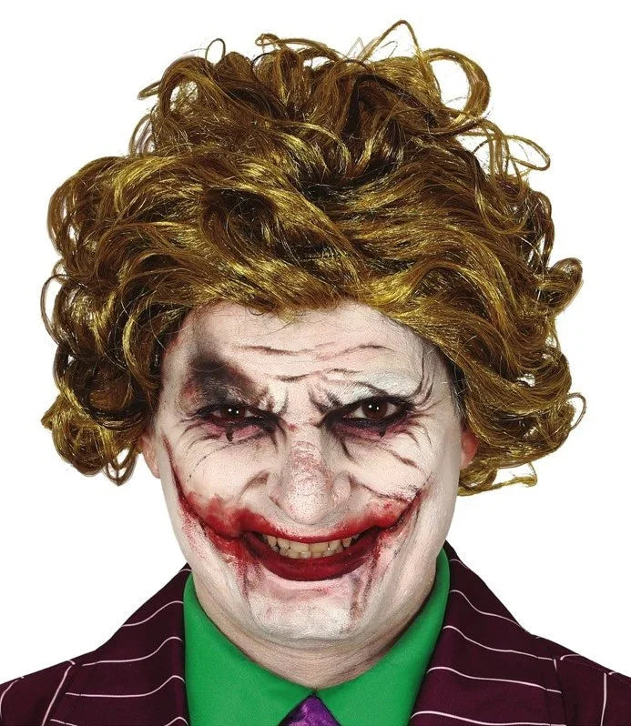 Peluca de Joker Villano Loco Joker Guirca