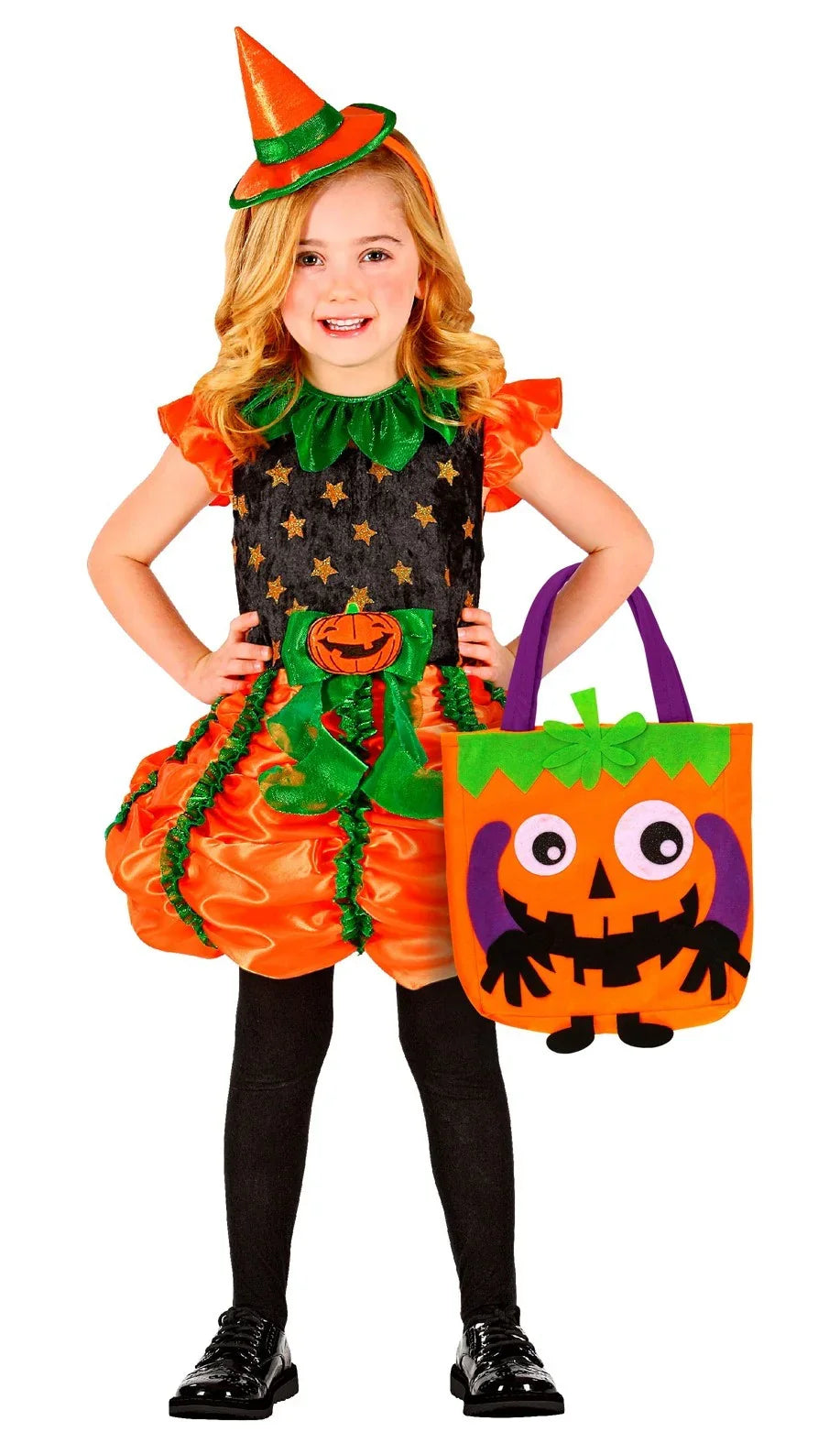 Bolso de Calabaza Divertida de Halloween Infantil Complementos Halloween Widmann