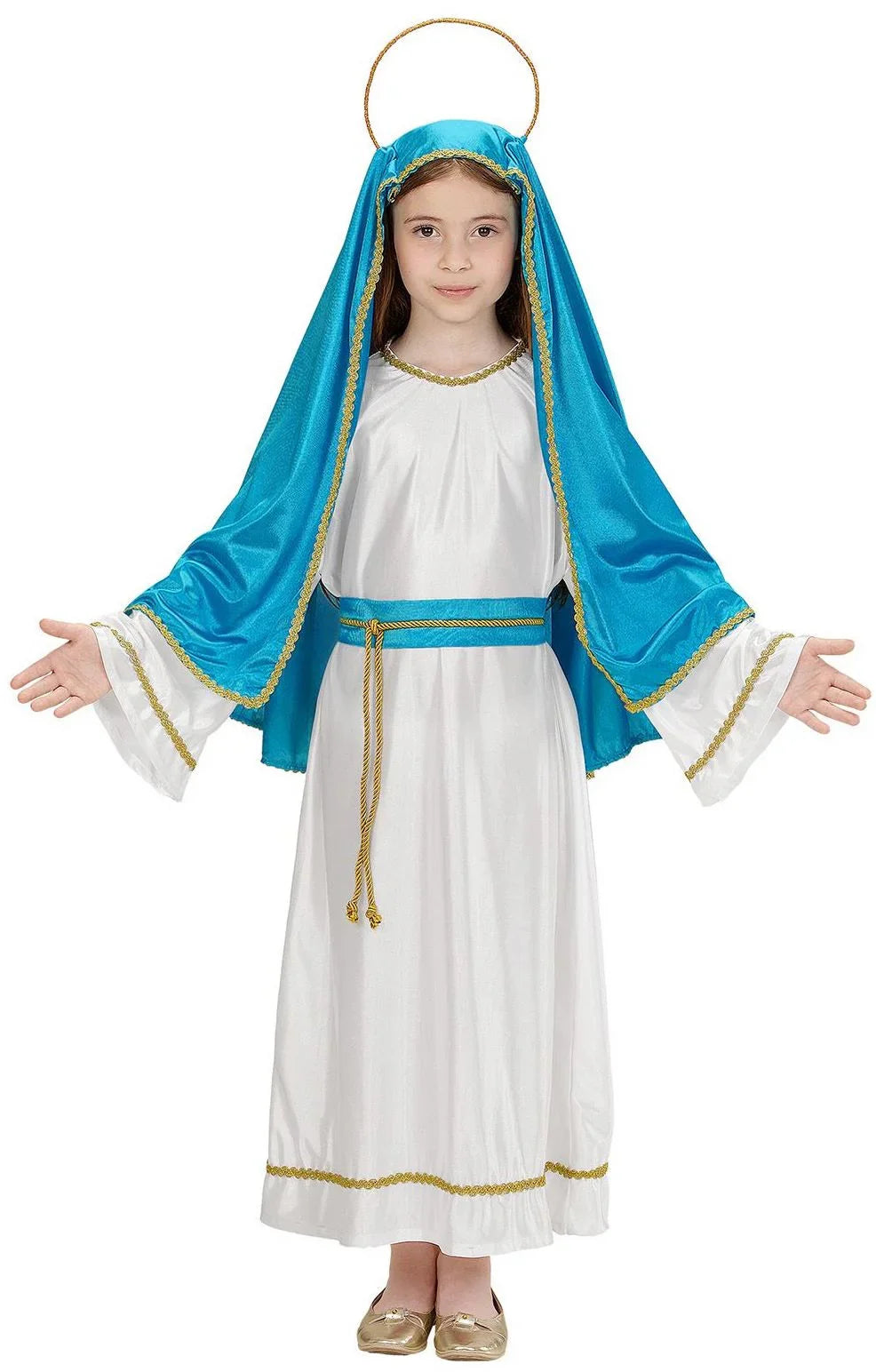 Disfraz de Virgen María para Niña Navidad Infantiles Widmann