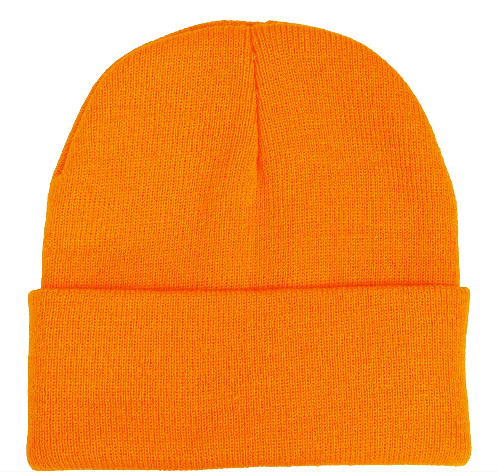 Gorro Naranja Neón Tipo Lana