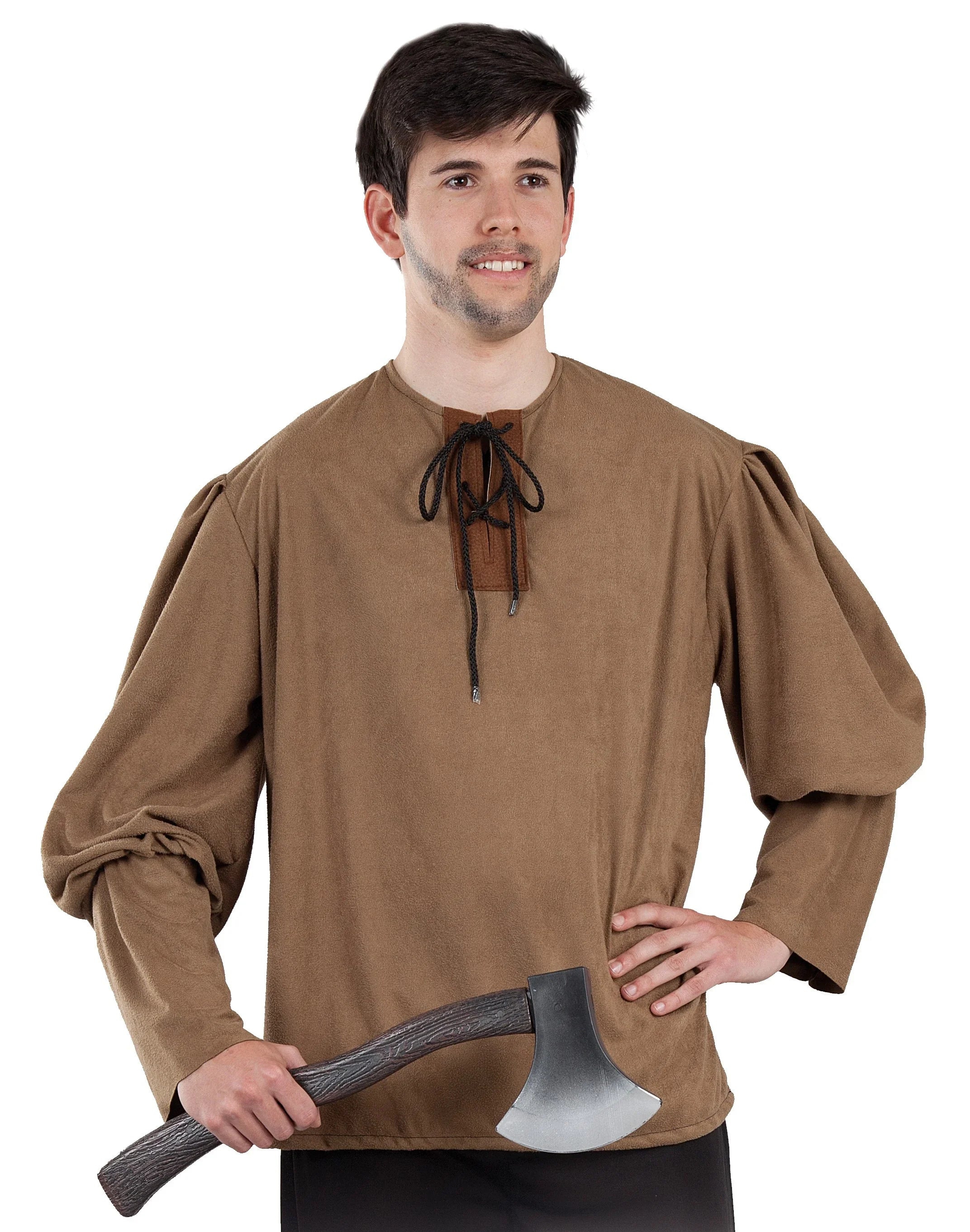 Camisa Medieval Marrón para Hombre Complementos Medievales Fycar