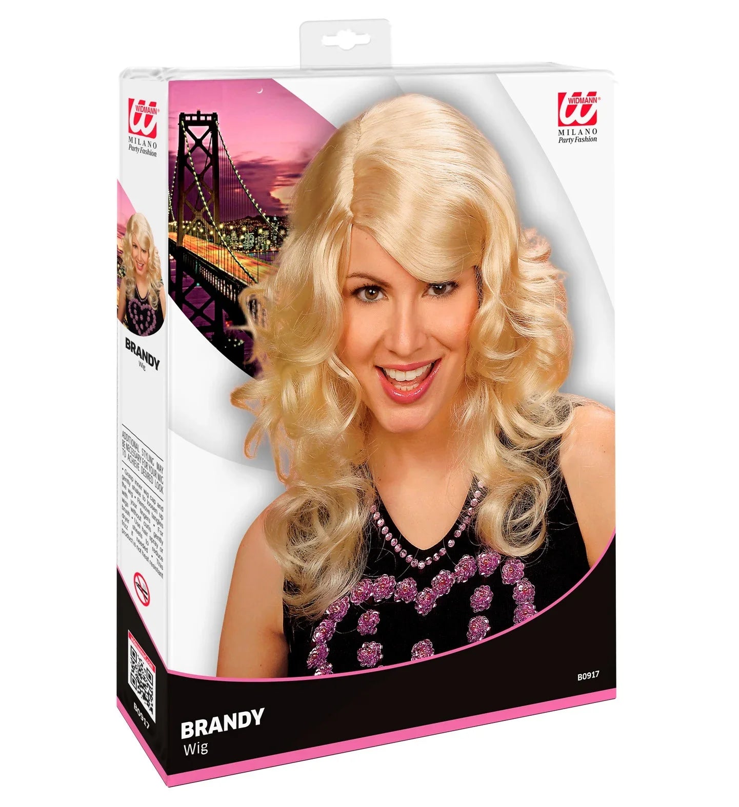 Peluca Rubia Media Melena Ondulada COMPLEMENTOS Widmann