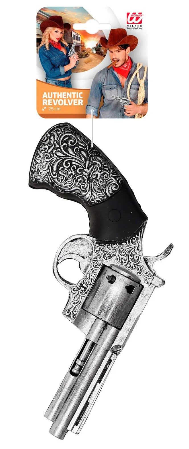 Revólver Decorado de 25cm Pistolas, Rifles y Metralletas Widmann