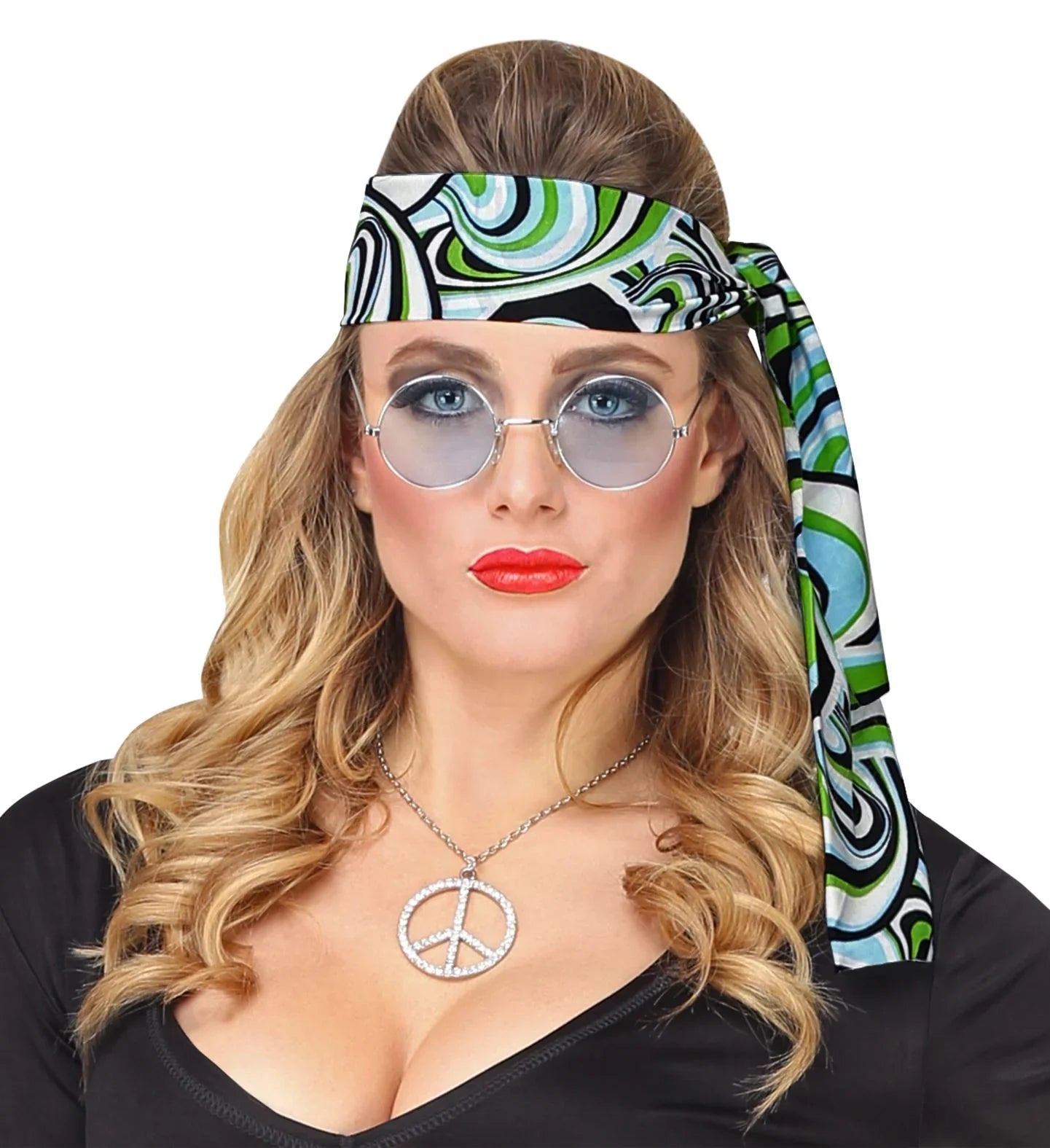 Bandana Años 70 con Ondas de Colores Años 70 Widmann