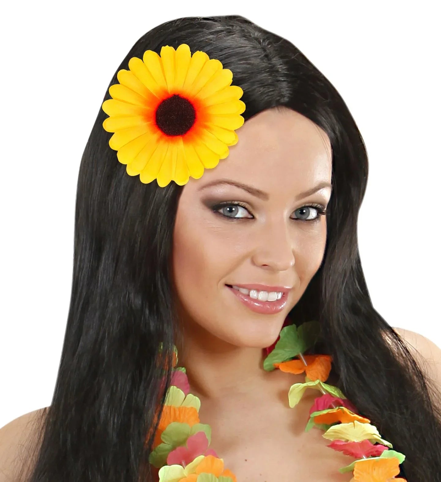 Flor de Girasol con Pinza para el Pelo e Imperdible Flores Widmann