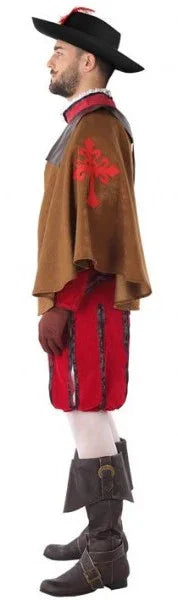 Disfraz de Mosquetero Rojo para Hombre Mosquetero Atosa