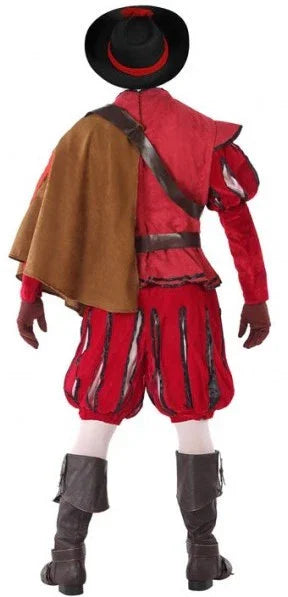 Disfraz de Mosquetero Rojo para Hombre Mosquetero Atosa