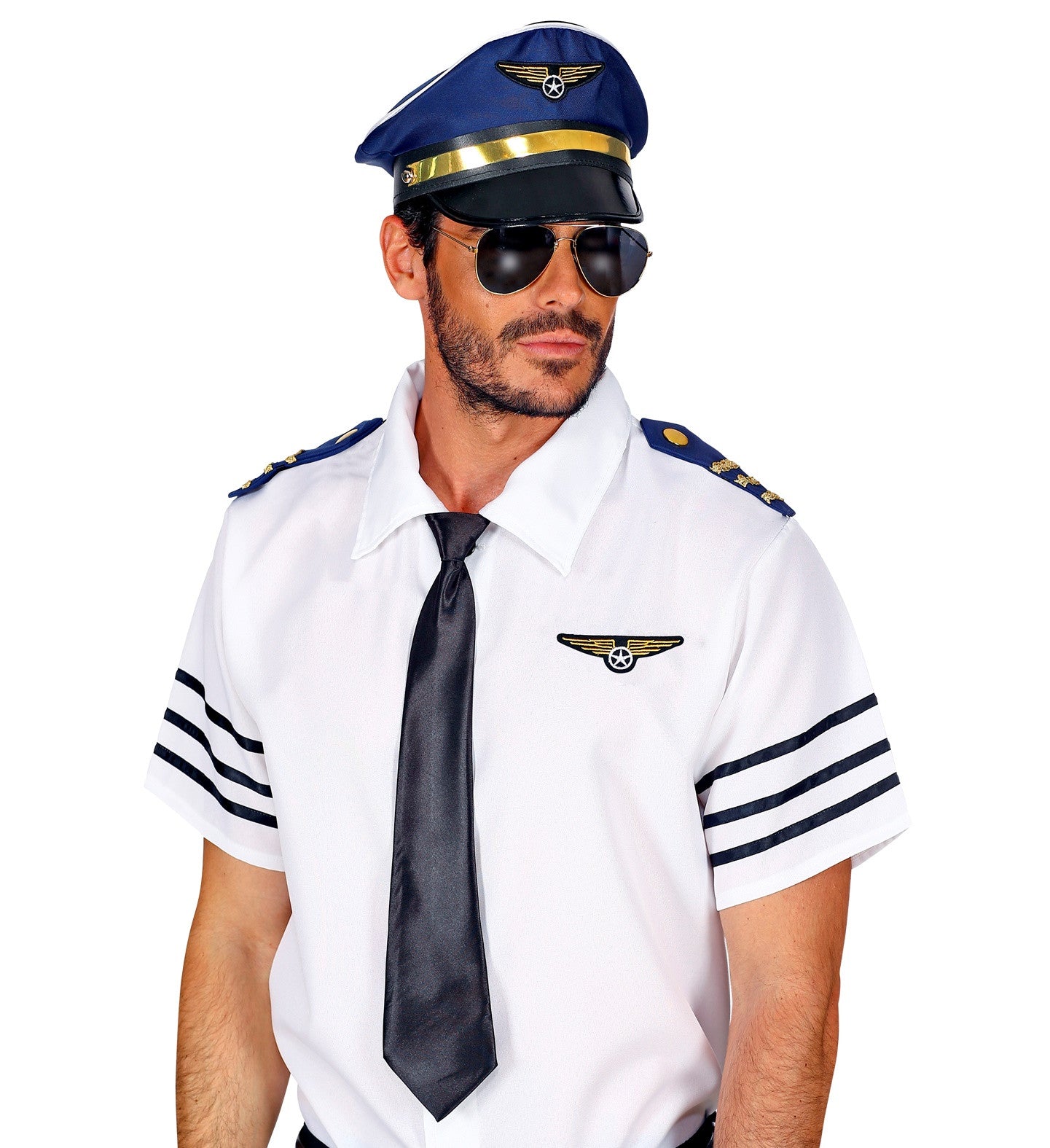 Kit de Disfraz de Piloto de Avión para Adulto Pilotos y Aviadores Widmann