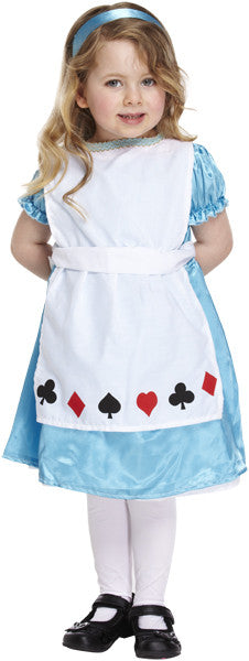 Disfraz de Alicia Poker para Niña Alicia en el País de las Maravillas Harlequin