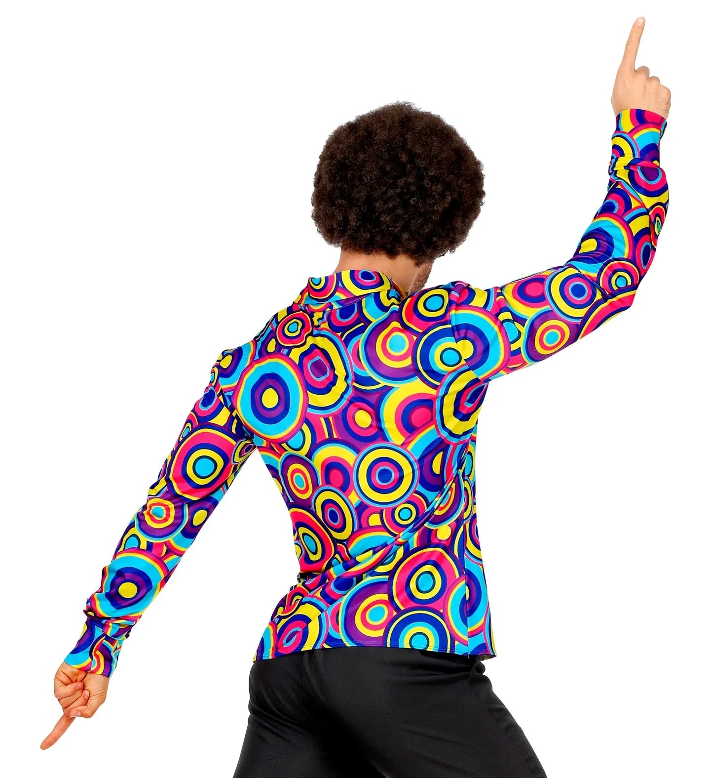 Camisa Disco Años 70 Psicodélica para Hombre Disco Widmann