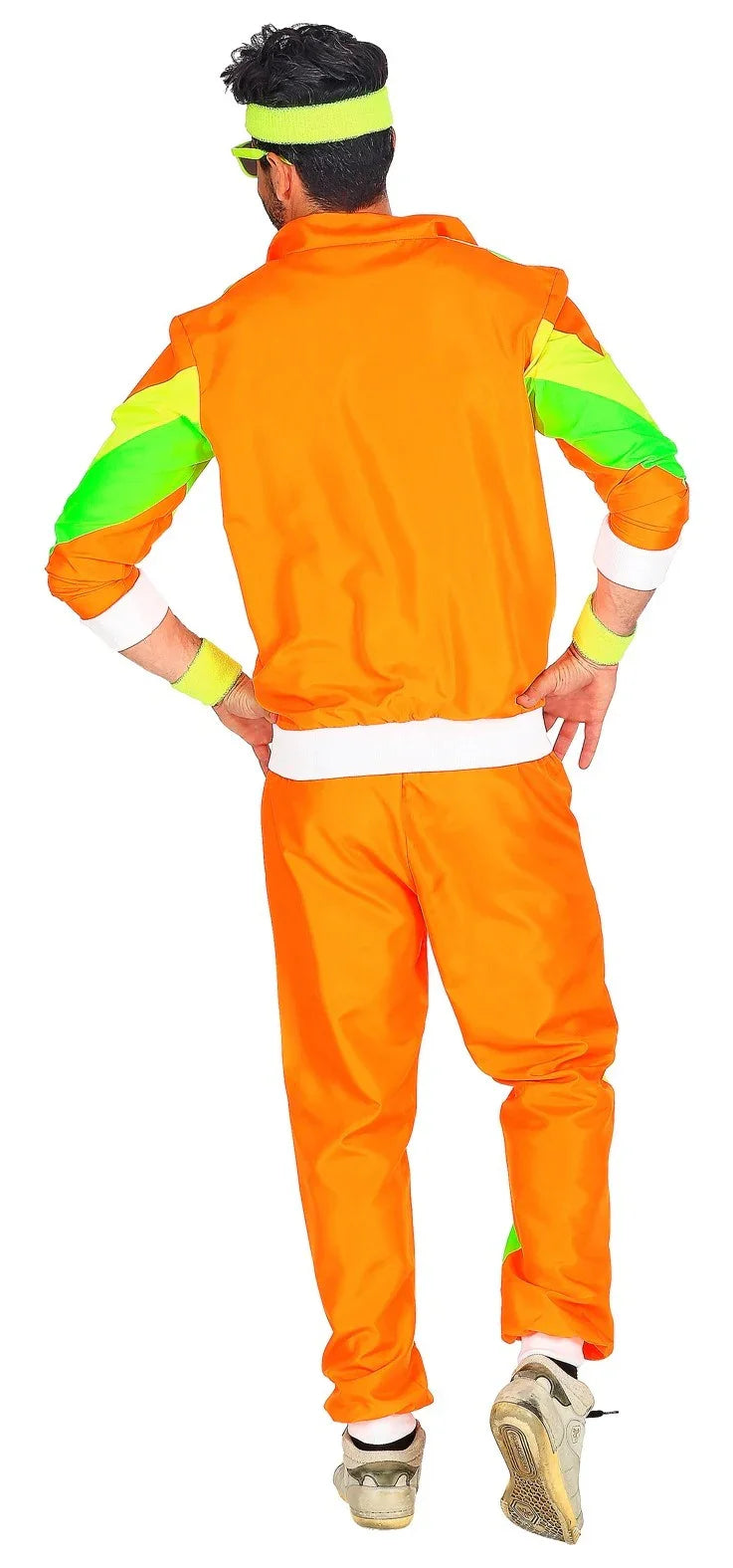 Disfraz Chándal Años 80 Naranja para Adulto Chándales de Táctel Años 80 Widmann