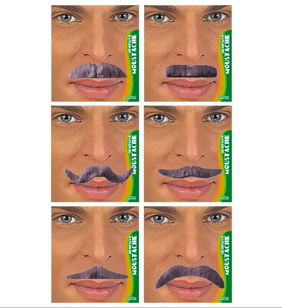 Bigotes canas variados - Natural Look - COMPLEMENTOS Widmann
