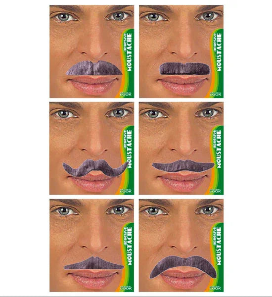 Bigotes canas variados - Natural Look - COMPLEMENTOS Widmann