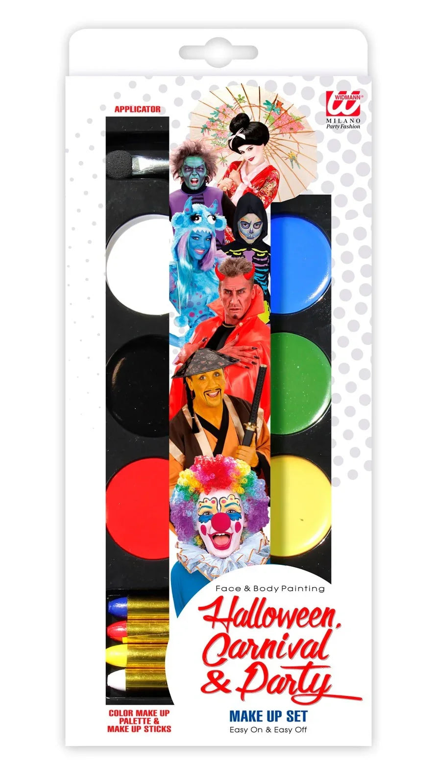 kit de Maquillaje con 6 Colores y 4 Lápices Kits de Maquillaje Widmann