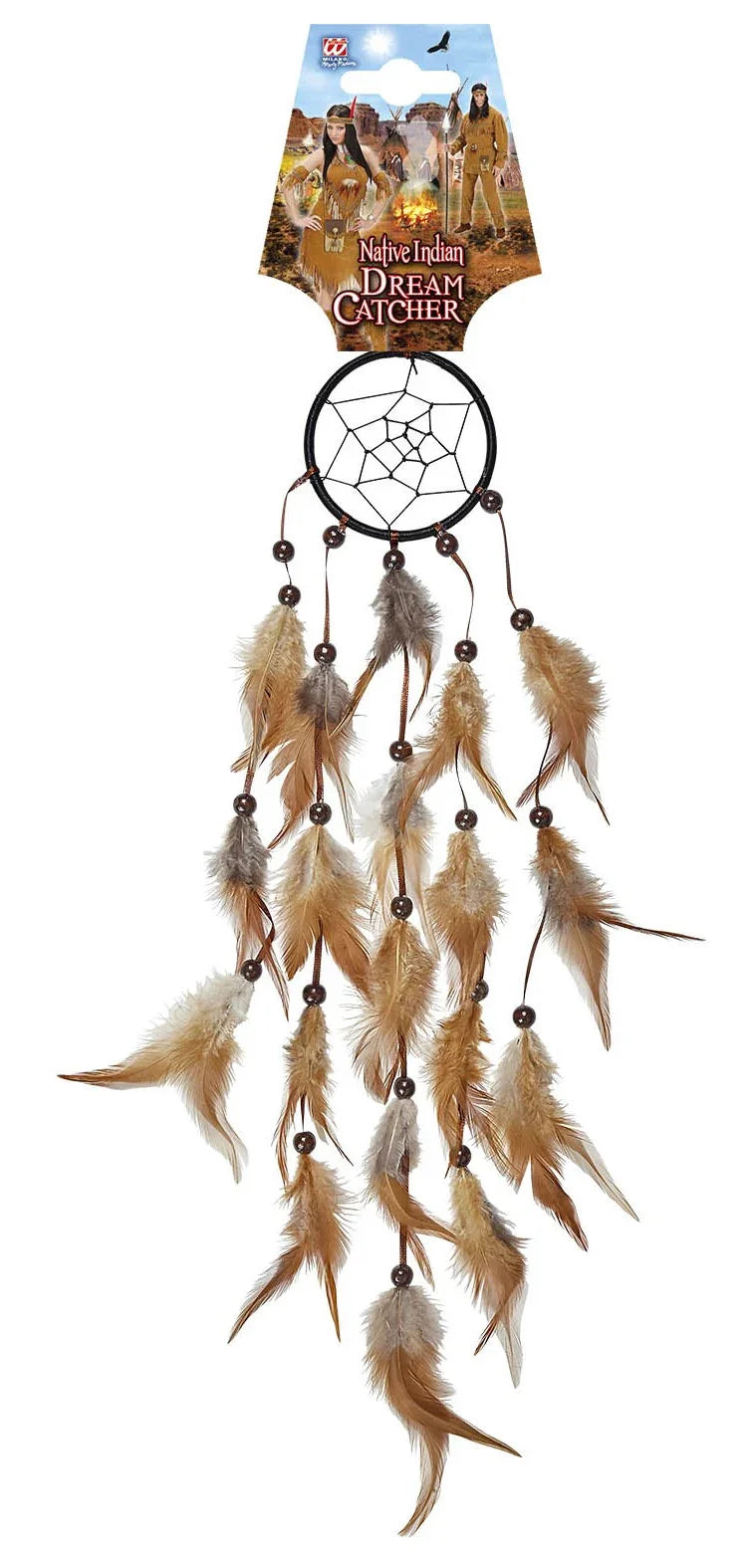 Atrapasueños Indio Grande con Plumas Complementos Indios Widmann