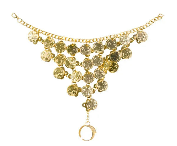 Mitón de Bailarina Árabe con Monedas Doradas Complementos Árabes Fycar Complementos